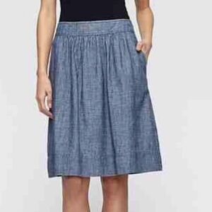 Eileen Fisher Blue A-Line Skirt
